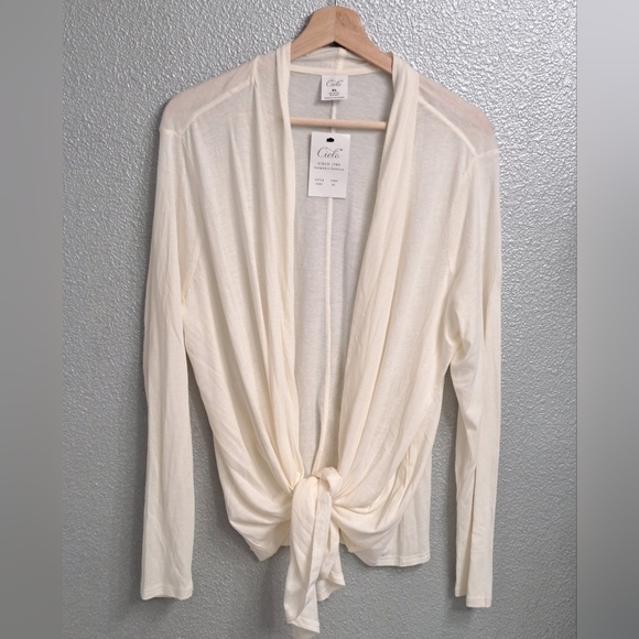 NWT Cielo Ivory Open Front Wrap/Cardigan Size XL - Picture 6 of 13